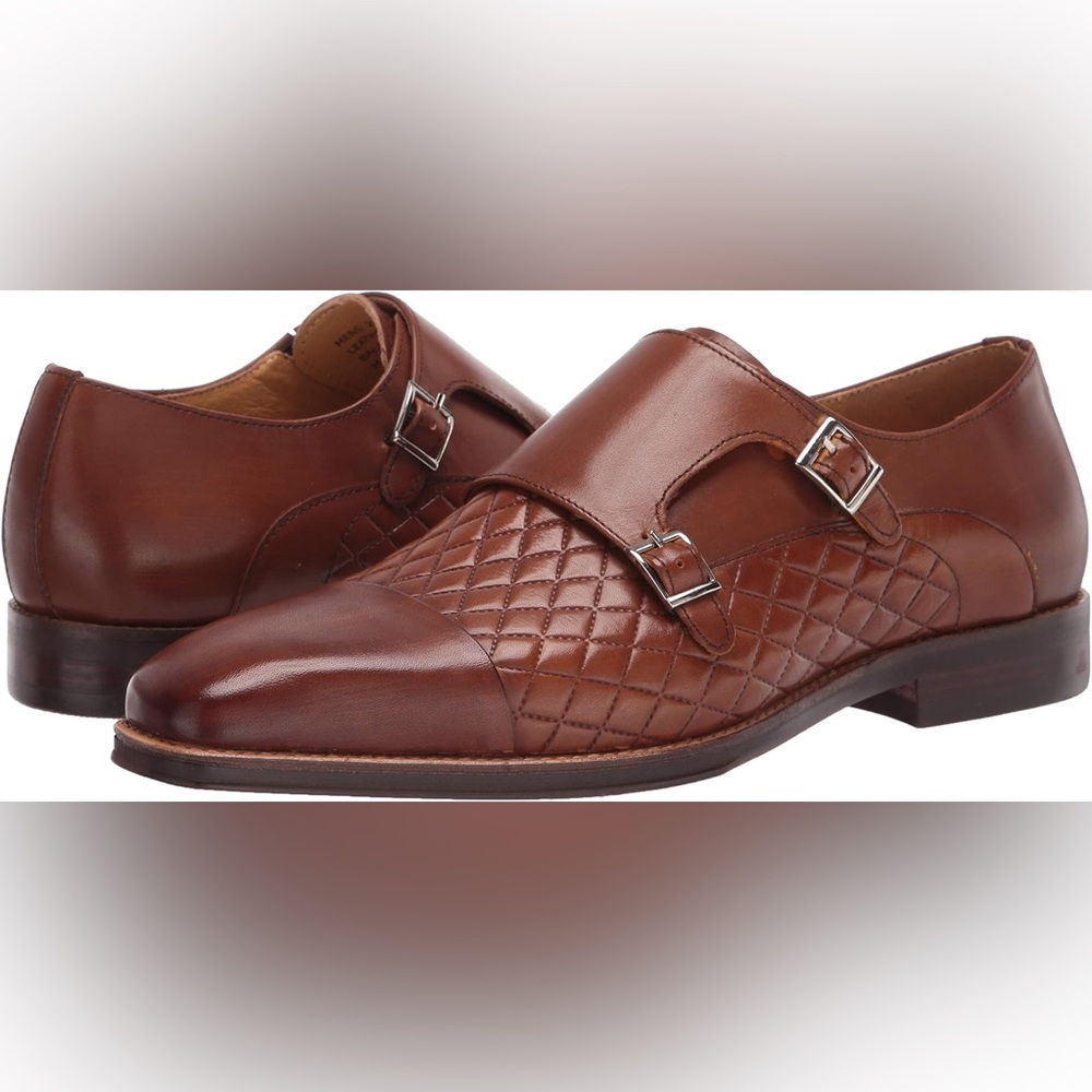 Stacy Adams Men's Wynston Cap Toe Double Monk Strap Loafer - Size 13